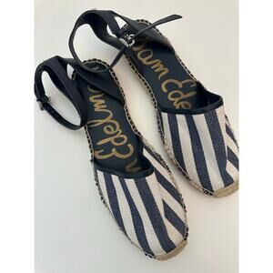 Sam Edelman Vivian Striped Espadrille Sandals - Size 9M